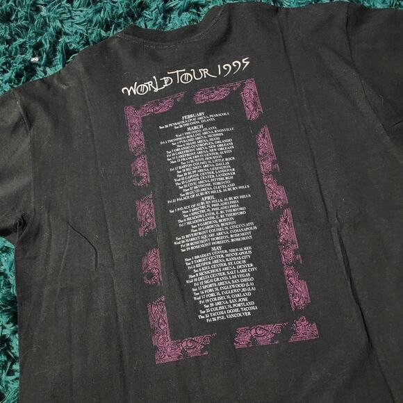 Vintage Jimmy Page & Robert Plant 1995 Tour Tee - Picture 4 of 7